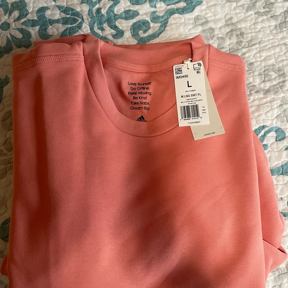 Adidas Men’s Sweatshirt; NWT; Large Salmon Color - Picture 6 of 6